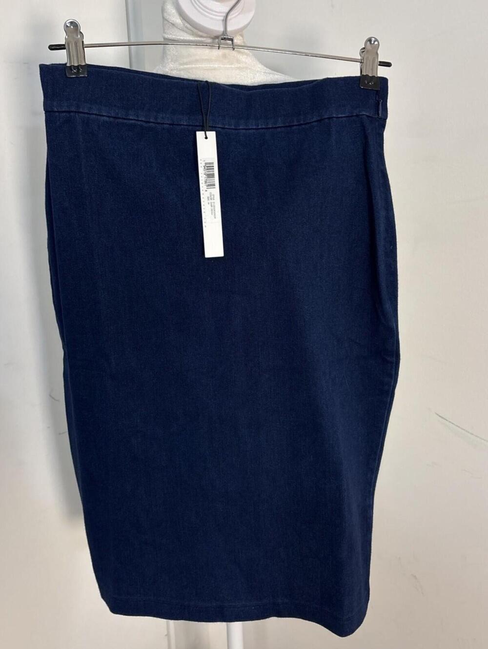 NWT Susana Monaco Blue Stretchy Denim Skirt Side Zip Medium New With Tags $88